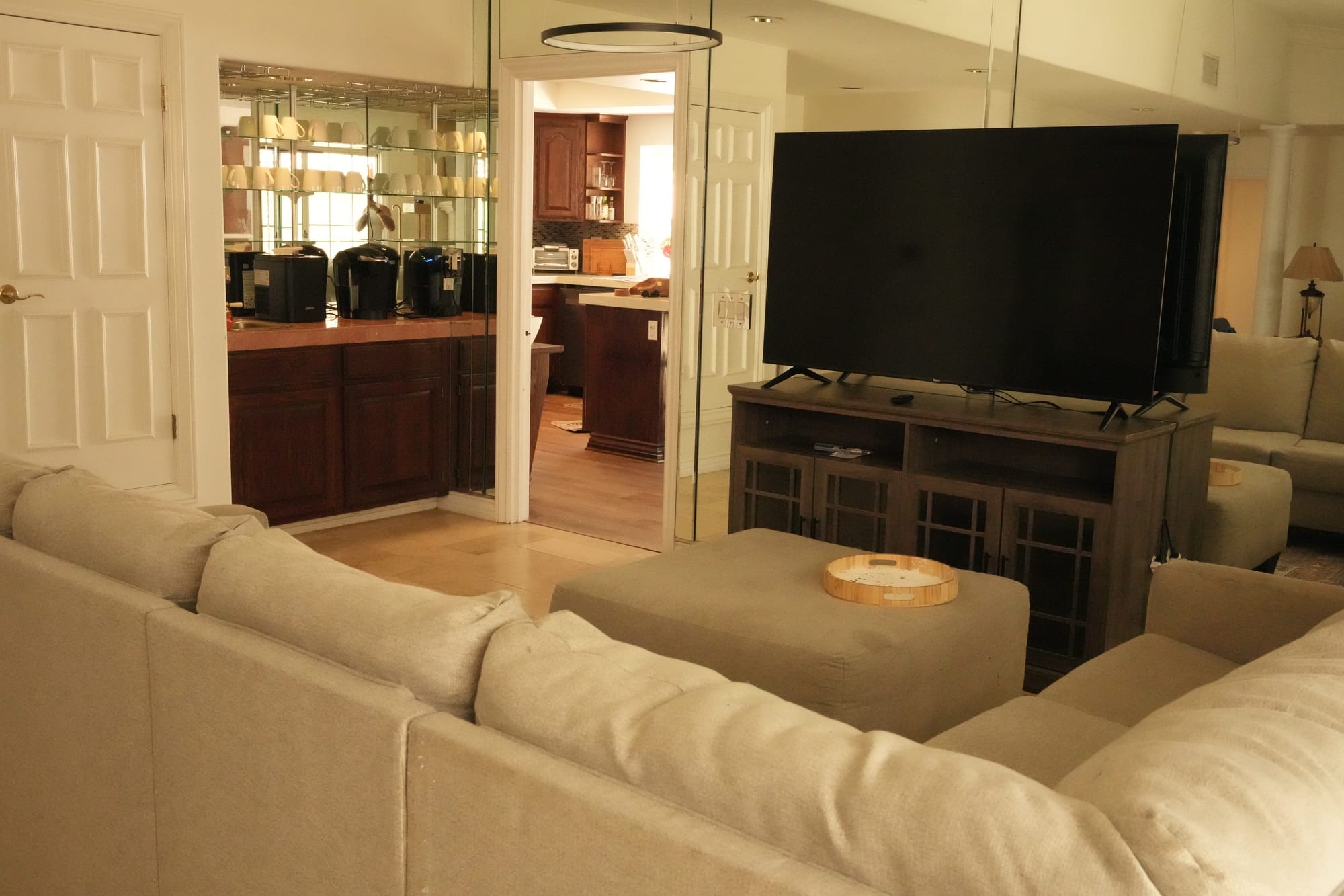 Living area seating and natural light